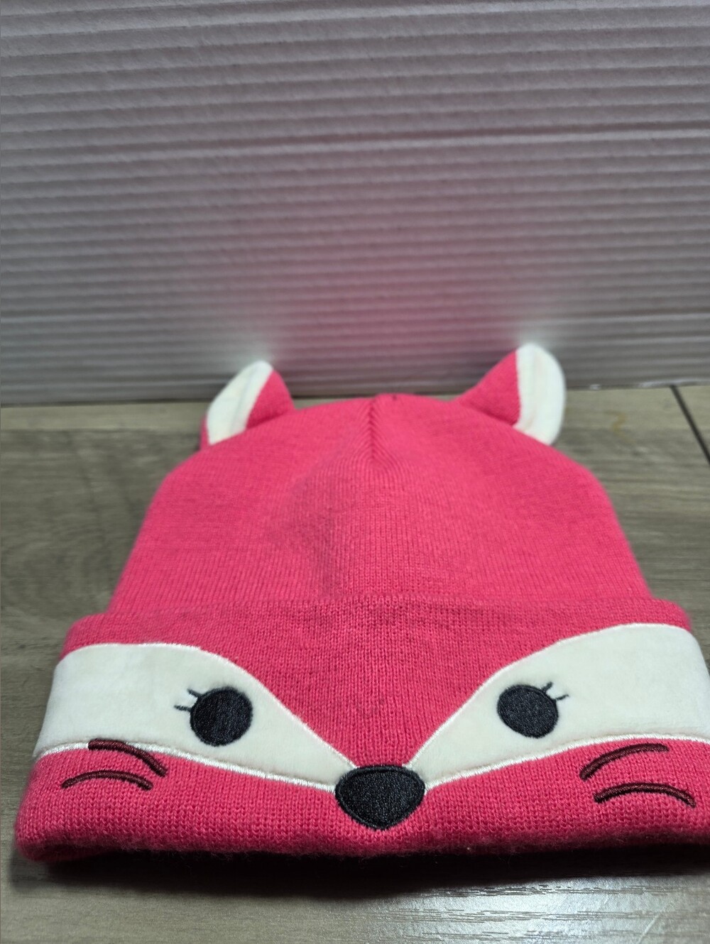 Squishmallows Beanie Youth OSFM Fifi the Fox Pink Acrylic Knit Hat